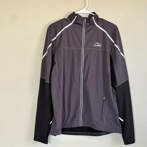 LL Bean Reflective Performance Jacket Mens Medium Running Cycling‎